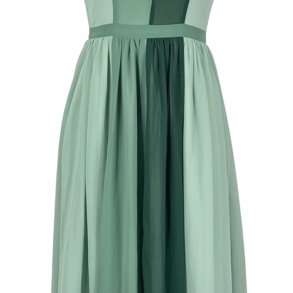 ModCloth Dress XS Wicked Elphaba Hi Low Maxi Flowy Whimsical Fairycore Ren Faire - Picture 4 of 10